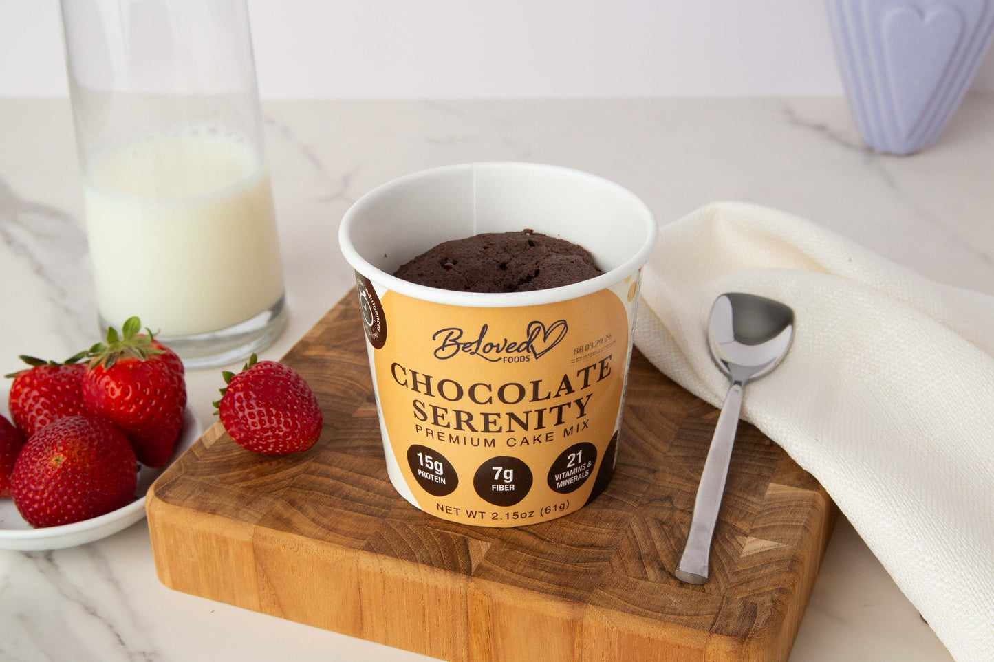 High protein Chocolate Serenity Premium Cake Mix